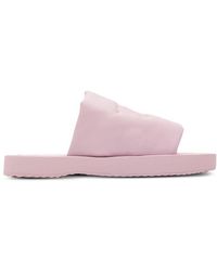Burberry - Ekd Slab Leather Slide - Lyst