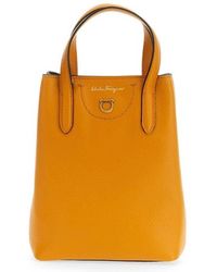 Ferragamo - Gancini Mini Shoulder Bag - Lyst
