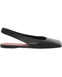 AMINA MUADDI - Nappa Ane Slingback Flats - Lyst