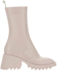 Chloé - Betty Rubber Rain Boots, Brand Size 39 Us - Lyst