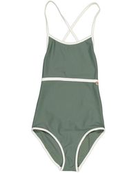 Bonpoint - Girls Vert Ardoise Altamura 1-piece Swimsuit - Lyst