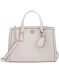 Michael Kors - Small Chantal Leather Messenger Bag - Lyst