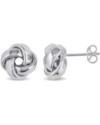 Amour - 10Mm Love Knot Stud Earrings - Lyst