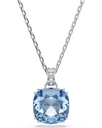 Swarovski - Millenia Pendant, Cushion Cut, Rhodium Plated - Lyst