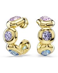 Swarovski - Gema-Tone Plated Crystal Earrings - Lyst