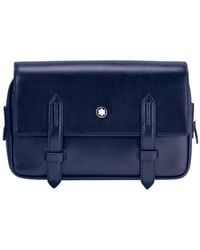 Montblanc - Meisterstuck Leather Messenger Bag - Lyst