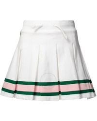 Polo Ralph Lauren - Pleated Design Cotton Skirt - Lyst