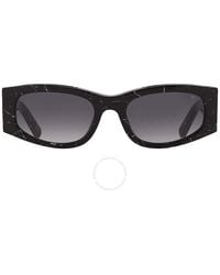 Philipp Plein - Grey Gradient Oval Sunglasses Spp025s 0869 55 - Lyst