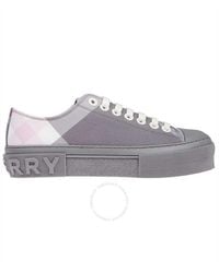 Burberry - Pale Jack Check Low Top Sneakers - Lyst