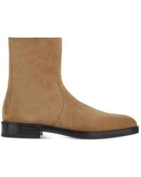 Ferragamo - Gerald Calf Suede Ankle Boots - Lyst