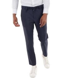 BOSS - Micro-Patterned Slim-Fit Trousers, Brand Size 50 (Waist - Lyst