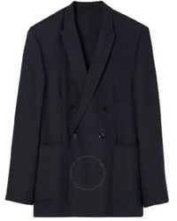 Burberry - Smoked Sloane Slim Fit Wool Tailored Jacket, Brand Size 54R (Us - Lyst