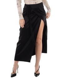 Nanushka - Racha Satin Wrap Skirt - Lyst