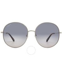 Ferragamo - Blue Gradient Round Sunglasses Sf299s 688 60 - Lyst