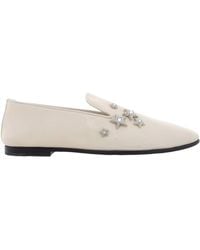 Jimmy Choo - Patent Leather Star Embossed Loafers, Brand Size 36 Us - Lyst