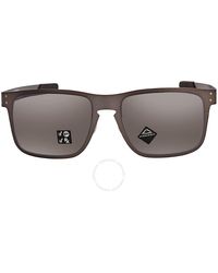 Oakley - Holbrook Metal Prizm Black Polarized Square Sunglasses Oo4123 412306 55 - Lyst