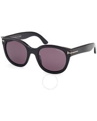 Tom Ford - Tamara Smoke Oval Sunglasses Ft1114 01a 54 - Lyst