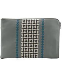 Bottega Veneta Intrecciato Clutch - Gray