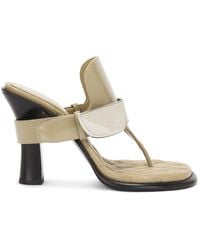 Burberry - Bay Ekd Heeled Sandals, Brand Size 39 Us - Lyst