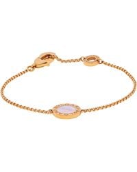 BVLGARI - Mother-Of-Pearl 18K Chain Bracelet - Lyst