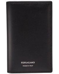 Ferragamo - Signature Vertical Leather Card Case - Lyst
