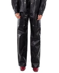 Isabel Marant - Isabel Marant Ariete Straight-Leg Leather Pants, Brand Size 36 (Us - Lyst