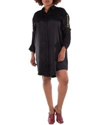 Loewe - Satin Silk Shirt Dress, Brand Size 36 (Us - Lyst