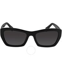 Ferragamo - Grey Rectangular Sunglasses - Lyst