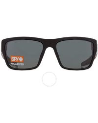 Spy - Dirty Mo 2 Hd Plus Grey Green Polarized Wrap Sunglasses 6700000000015 - Lyst
