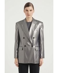 Brunello Cucinelli - Tailored Double Breasted Blazer, Brand Size 40 (Us - Lyst
