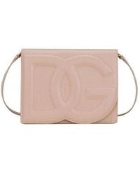 Dolce & Gabbana - Dolce & Gabbana Dg Logo Leather Crossbody Bag - Lyst