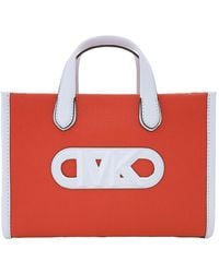 Michael Kors - Gigi Small Embossed Leather Messenger Bag - Lyst