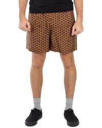 Bally - Pennant Printed Silk Shorts - Lyst