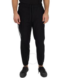 Moncler - Stretch Cotton Striped Trousers - Lyst