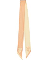 Burberry - Reversible B Shield Silk Scarf - Lyst