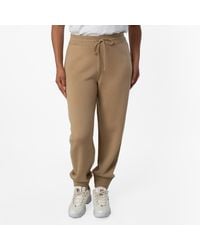 Burberry - Wool Blend Jogging Pants - Lyst