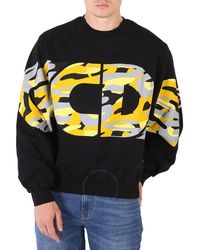 Gcds - Camouflage Logo Print Cotton Sweatshirt - Lyst