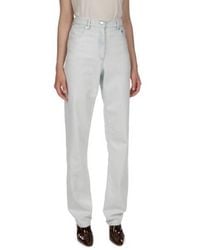 Bally - Bleached Denim High-Waist Jeans, Brand Size 38 Us - Lyst
