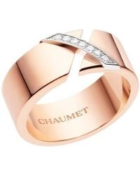 Chaumet - Liens 18K Rose Diamond Ring - Lyst