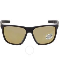 Costa Del Mar - Cta Del Mar Ferg Xl Sunrise Silver Mirror Polarized Glass Sunglasses - Lyst