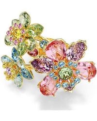 Swarovski - Idyllia Multicolored Flower Ring, Size 60 - Lyst