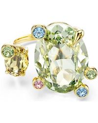 Swarovski - Gema Multicolored Mixed Cuts Open Ring, Size 60 - Lyst