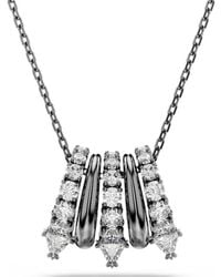 Swarovski - Sublima Ruthenium Plated Crystal Necklace - Lyst
