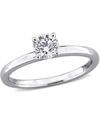 Created Forever - 1/2Ct Tw Lab-Grown Diamond Solitaire Engagement Ring - Lyst