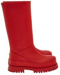 Ferragamo - Fazio Leather Combat Boots - Lyst