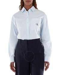 Calvin Klein - Woven Label Relaxed Buttoned Down Shirt - Lyst
