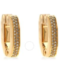 Swarovski - Ladies Dextera Octagon Hoop Earrings - Lyst