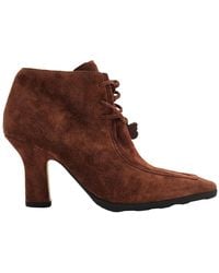 Burberry - Storm Suede Ankle Boots, Brand Size 37 (Us - Lyst