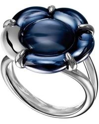 Baccarat - 's B Flower Silver Crystal Ring 28069 - Lyst