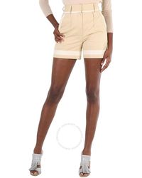 Moschino - Sartorial Pleated High Waist Shorts - Lyst